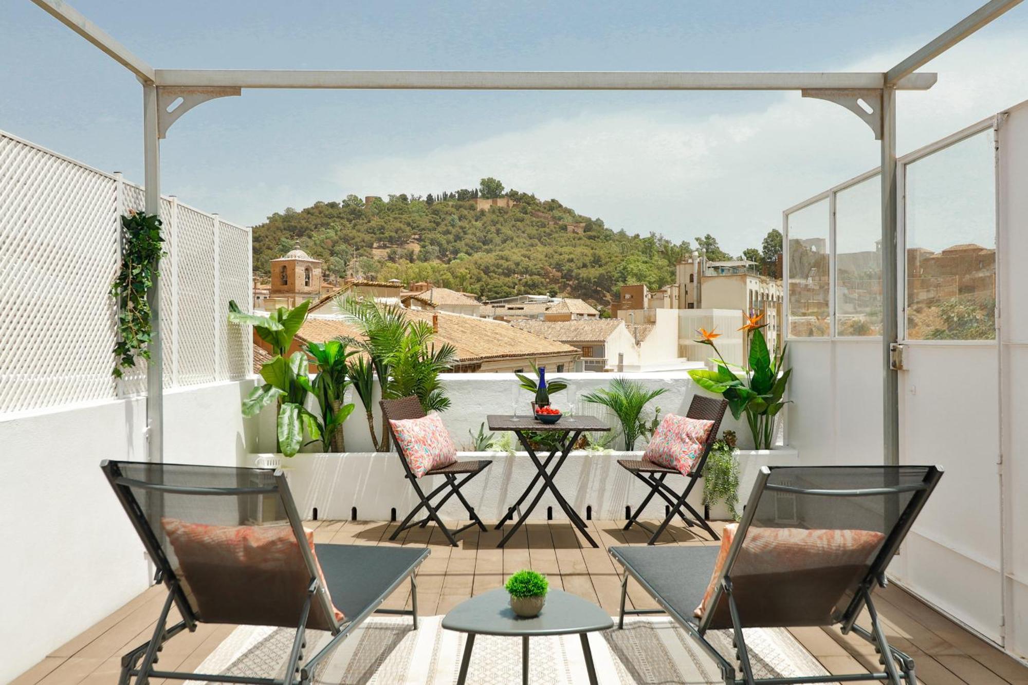 C83 Cosy Penthouse With Terrace Old Town Apartment Malaga Ngoại thất bức ảnh