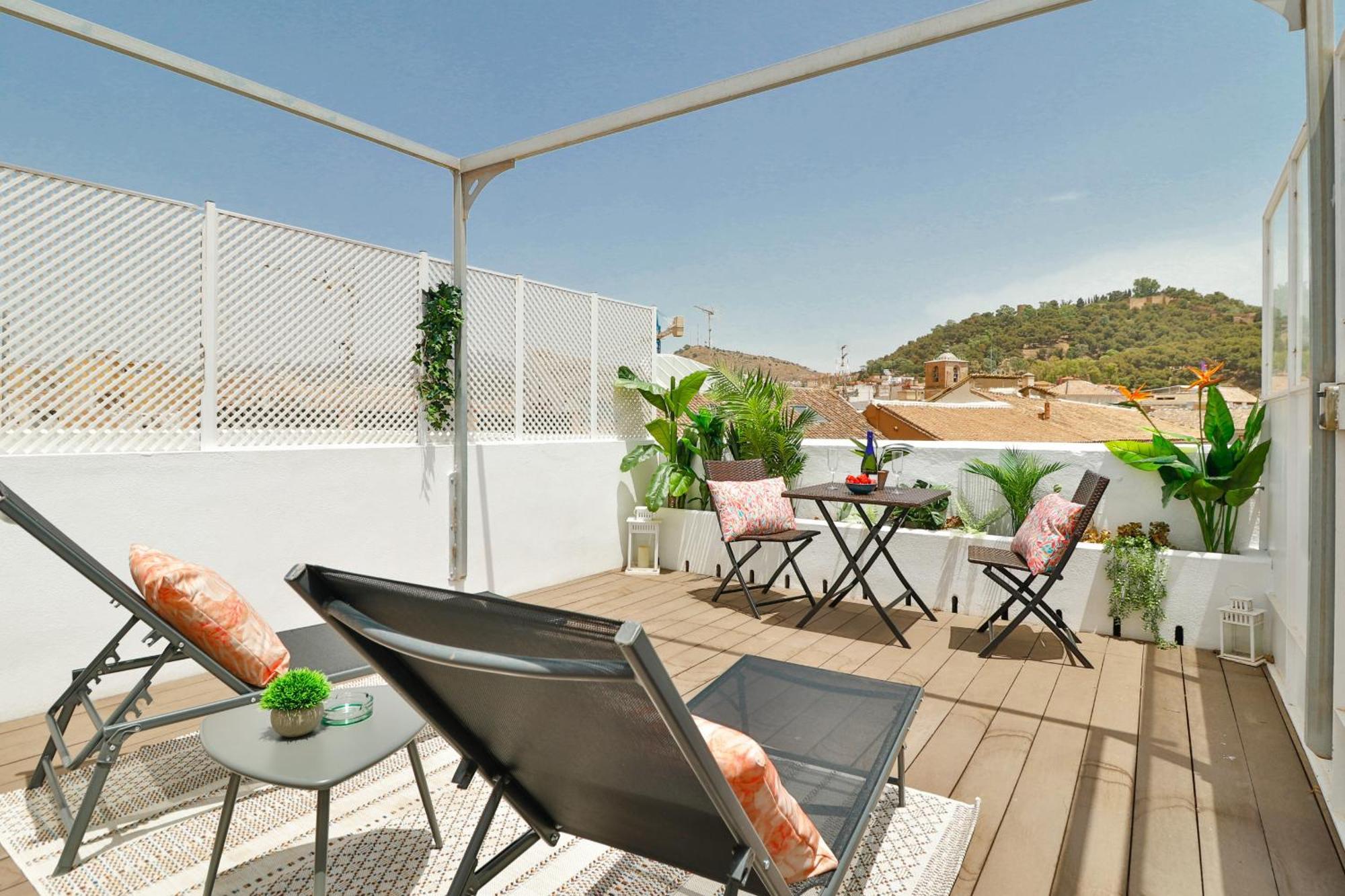 C83 Cosy Penthouse With Terrace Old Town Apartment Malaga Ngoại thất bức ảnh